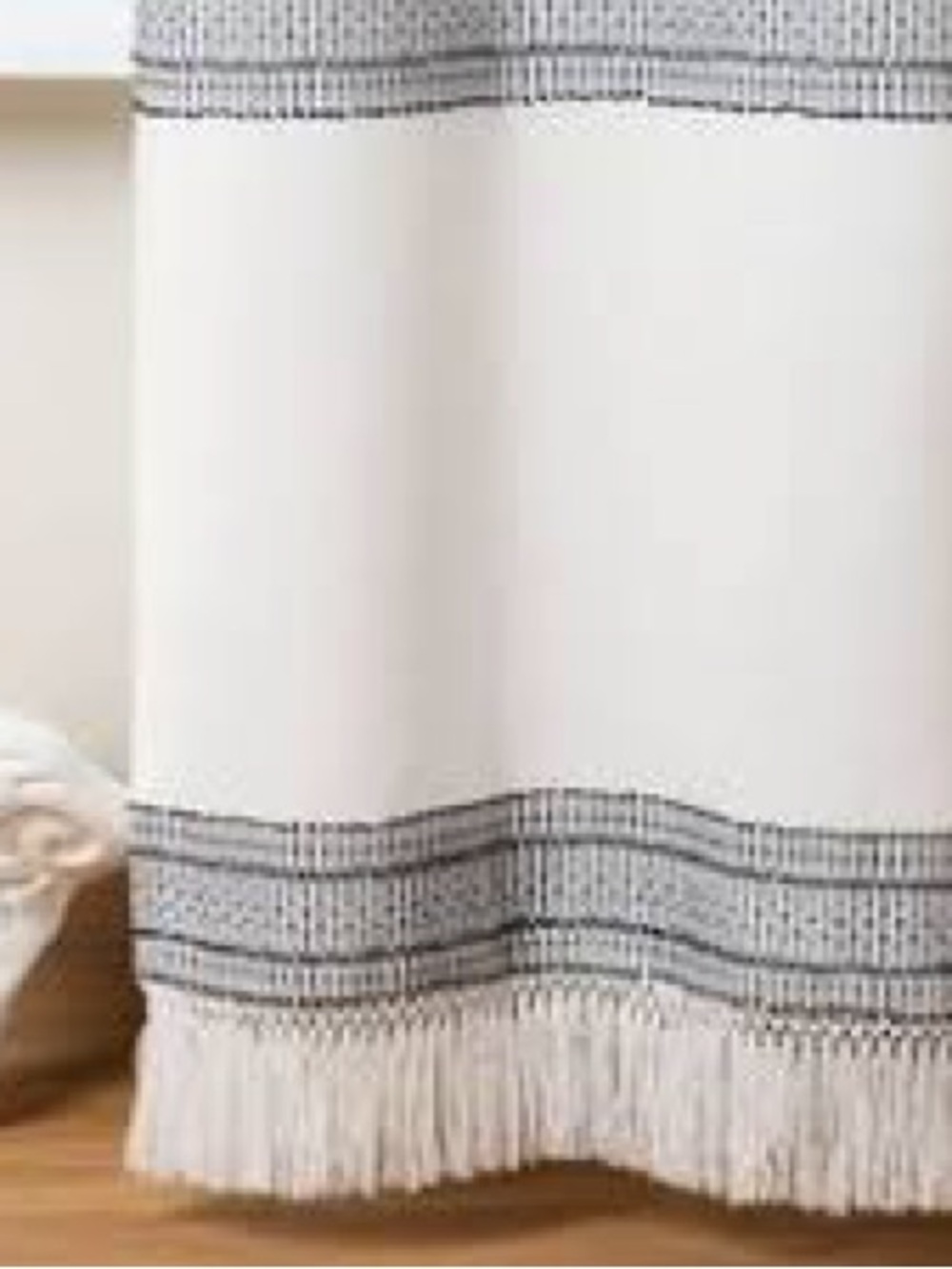 Hearth and Hand Shower Curtain Grey and White